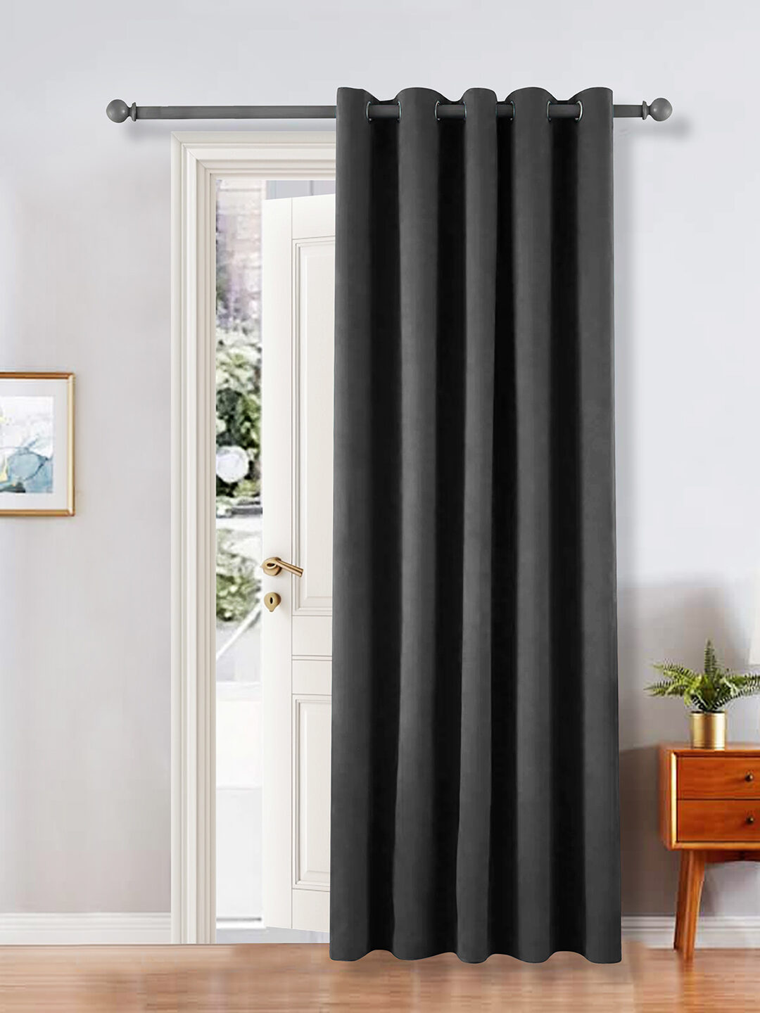 Premium Velvet solid voile draperies room darkening Eyelet Curtain